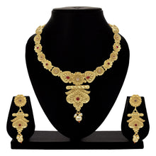 Stylish Customary Gold Plated Necklace set - Aanya