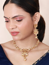 Stylish Customary Gold Plated Necklace set - Aanya