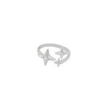 Tetrad star 925 Silver Adjustable Ring - Aanya