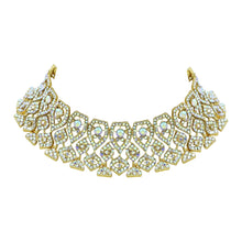 Tilak Graceful Austrian Diamond Choker Necklace Set - Aanya