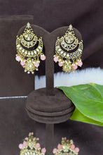 Traditional Design Mirror Work Chand Bali Type Jhumki Earring - Aanya