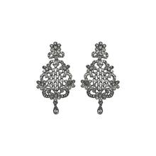 Traditional Design Oxidised Austrian Diamond Choker Necklace Jewellery Set - Aanya