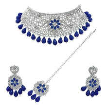 Traditional Design Trendy Austrian Diamond With Kundan Stone work Choker Necklace  jewellery set - Aanya