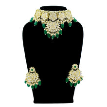 Traditional Gold Plated Kundan Stone pearl & Beads Work Choker Necklace  Jewellery Set - Aanya