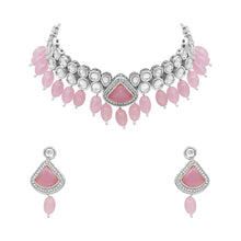 Triangle Brilliance Kundan Choker  Necklace Set. - Aanya
