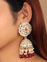 Vintage Charm Kundan Pearl Jhumka Earring - Aanya