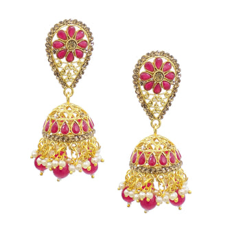 Wedding Collection Ethnic Design Gold Plated Earring - Aanya