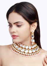 Wedding Collection Gold Plated Kundan Choker Necklace  Jewellery Set - Aanya