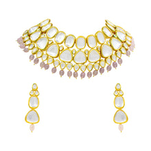 Wedding Collection Gold Plated Kundan Choker Necklace  Jewellery Set - Aanya