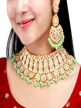Wedding Collection Kundan Choker Necklace Set - Aanya
