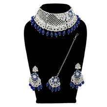 Wedding Collection Trendy Austrian Diamond With Kundan Stone work Choker Necklace jewellery set - Aanya