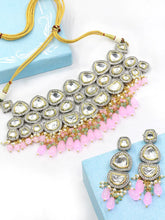 Wedding Look Enhance Delighful Kundan Choker Necklace Jewellery Set for women - Aanya