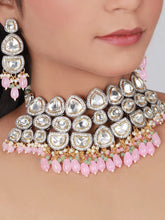 Wedding Look Enhance Delighful Kundan Choker Necklace Jewellery Set for women - Aanya