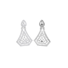 Wedding Look Silver Charm Austrian Diamond Choker Necklace Set - Aanya